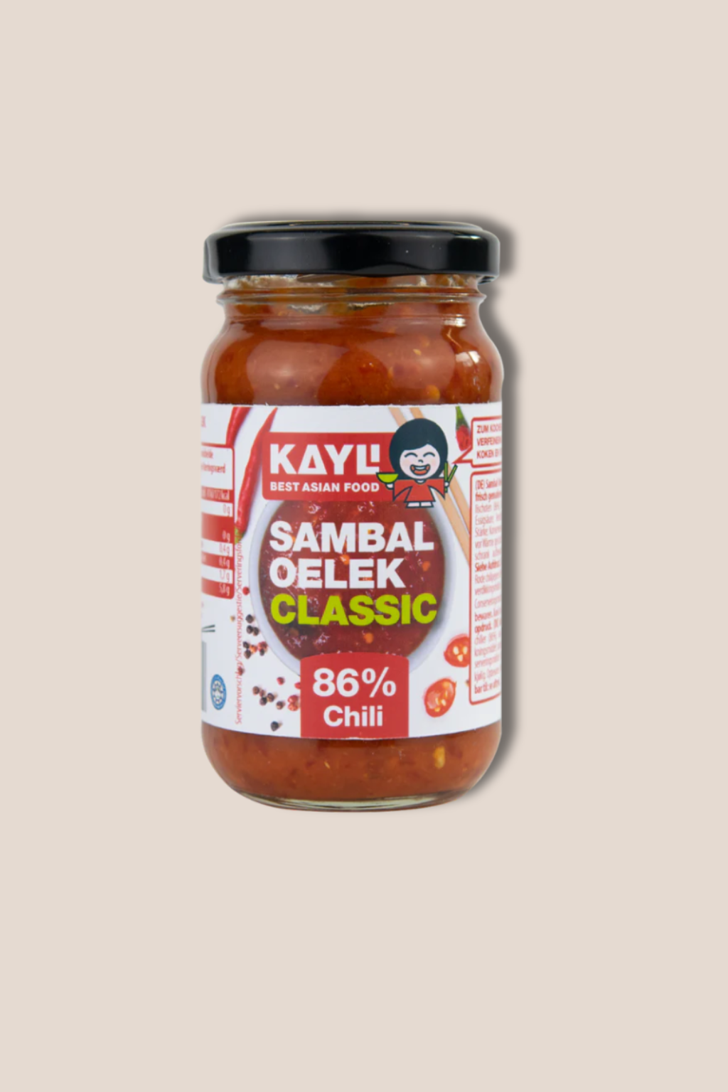 Sambal Oelek im Glas - puristische Chilipaste für dosierbare Schärfe.